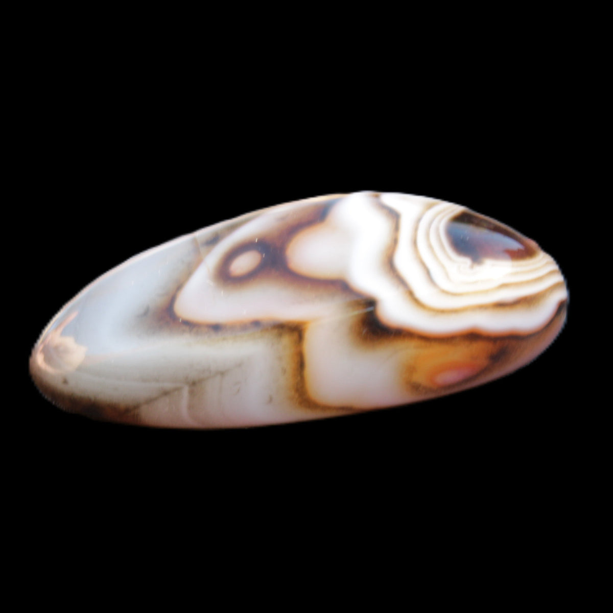 Crazy Lace Sardonyx Agate 41*15*12mm 15g in sunlight - Rocks and Things Store
