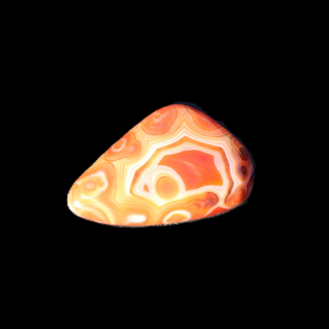 Crazy Lace Agate from Madagascar 36*23*6mm 11g in sunlight - Rocks and Things Store