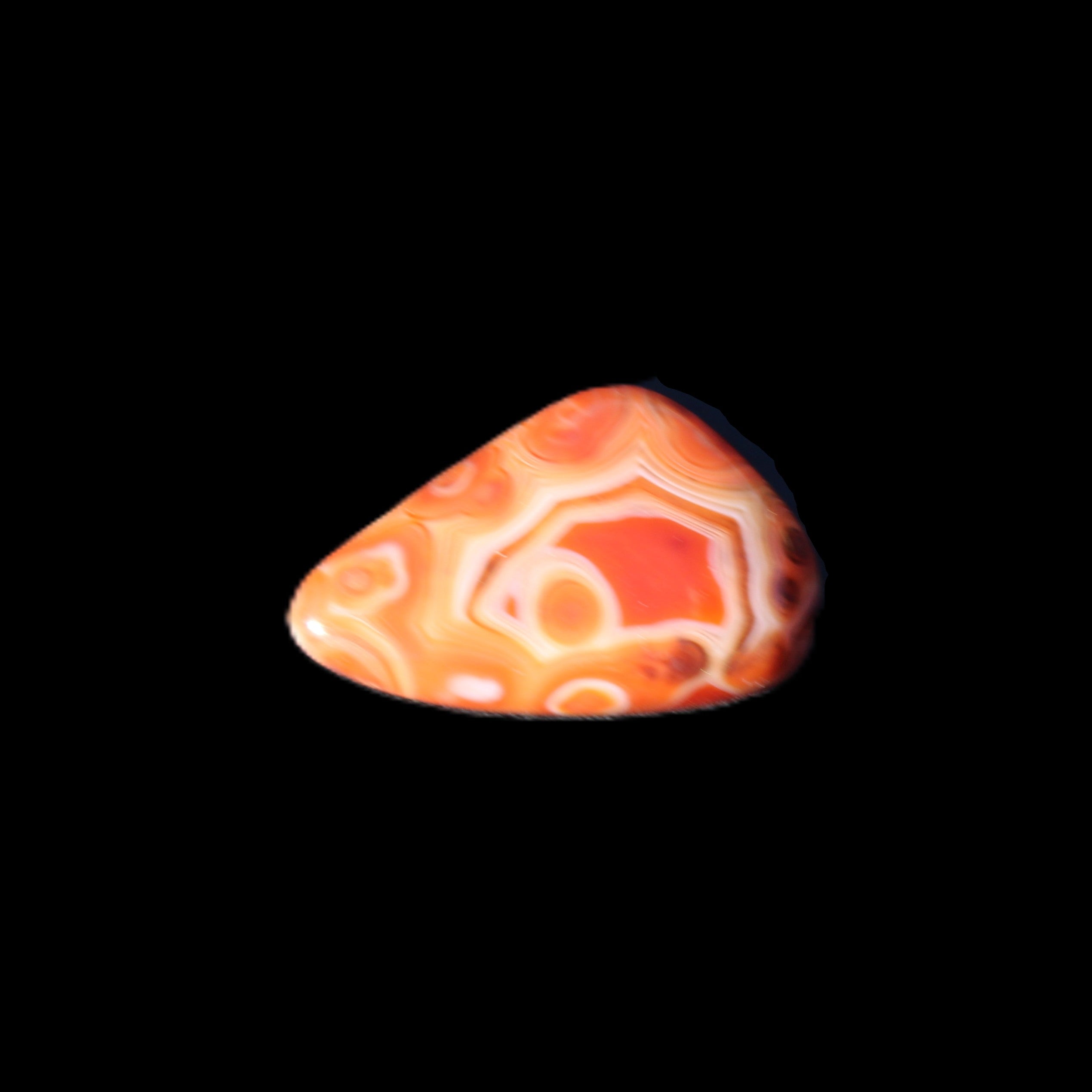 Crazy Lace Agate from Madagascar 36*23*6mm 11g in sunlight - Rocks and Things Store