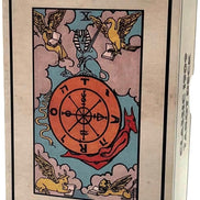 Classic 1909 Tarot Deck with 88 Page Guide in sunlight - Rocks and Things Store