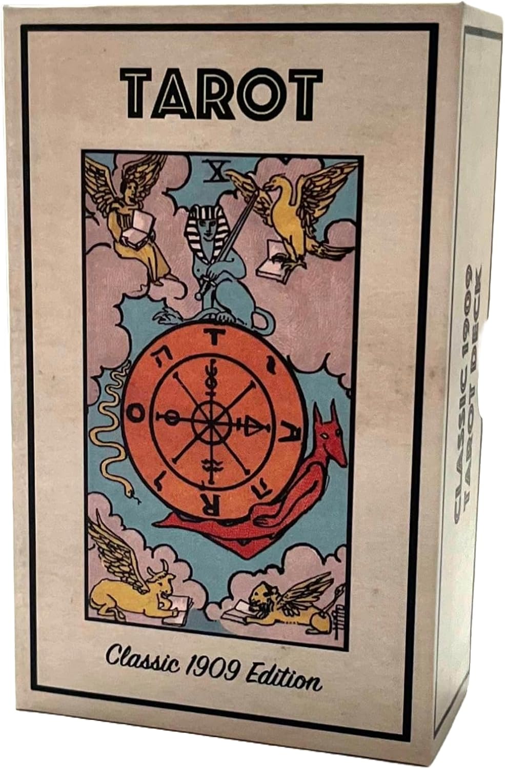 Classic 1909 Tarot Deck with 88 Page Guide in sunlight - Rocks and Things Store