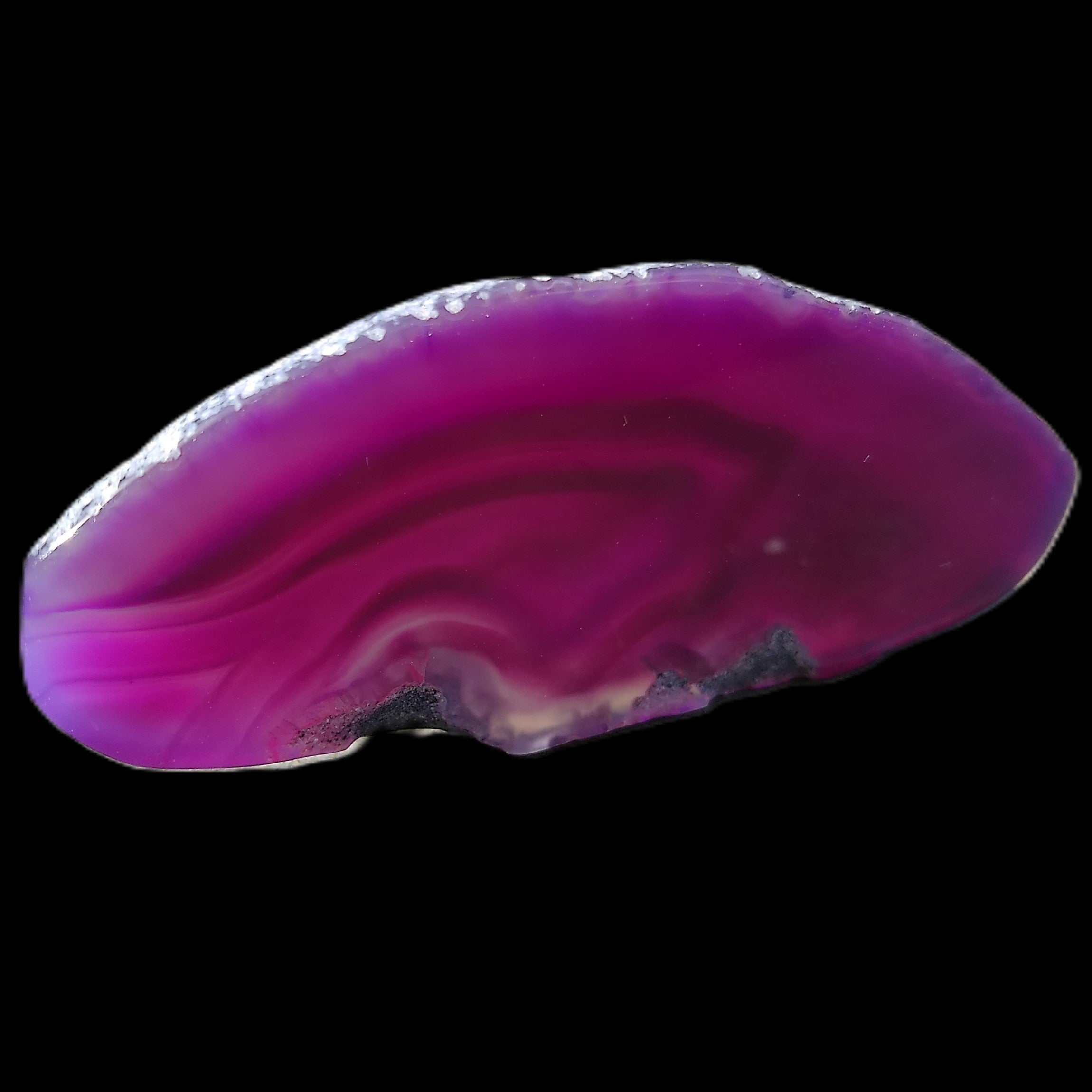 Agate geode slice 50*26*5mm 15g in sunlight - Rocks and Things Store