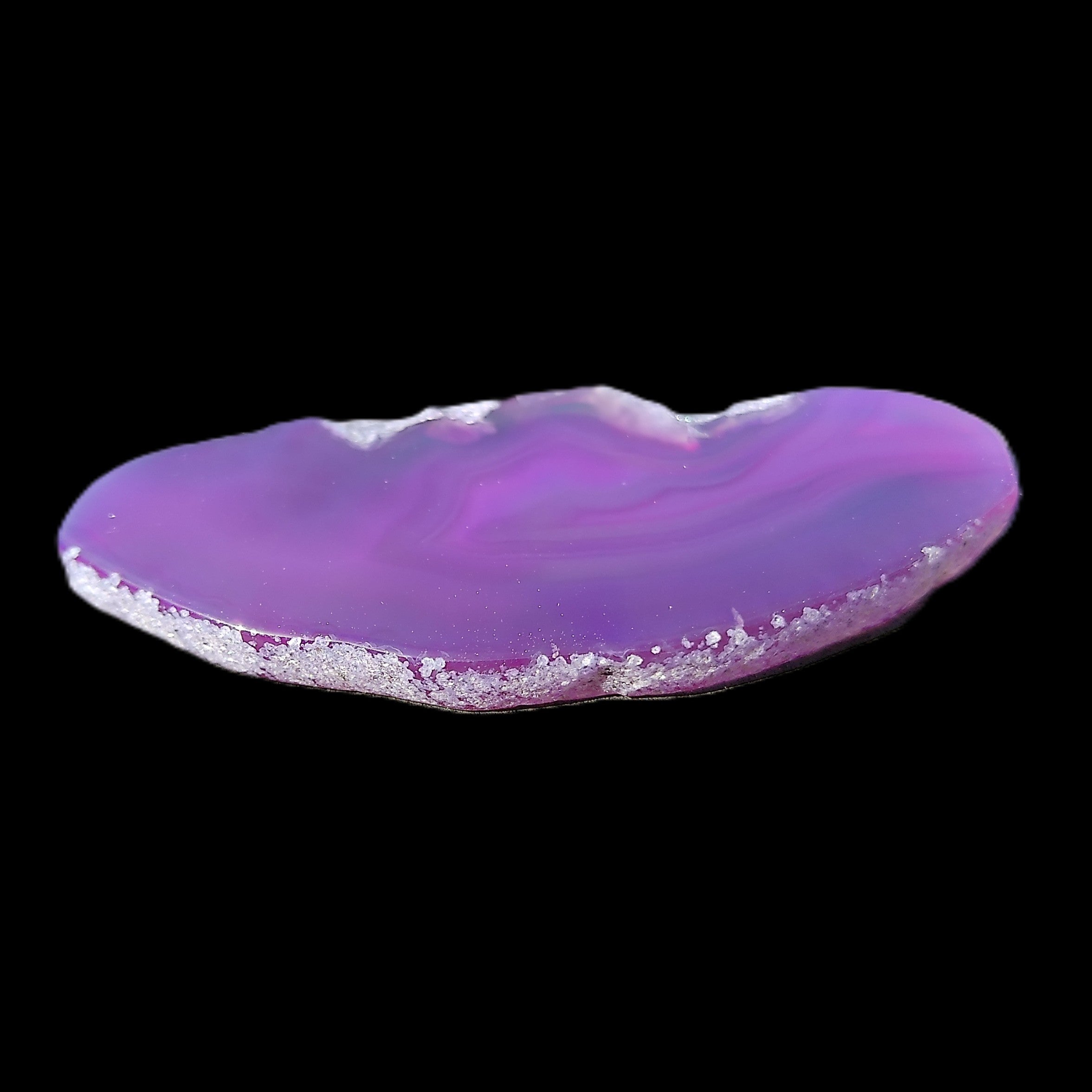 Agate geode slice 50*26*5mm 15g in sunlight - Rocks and Things Store