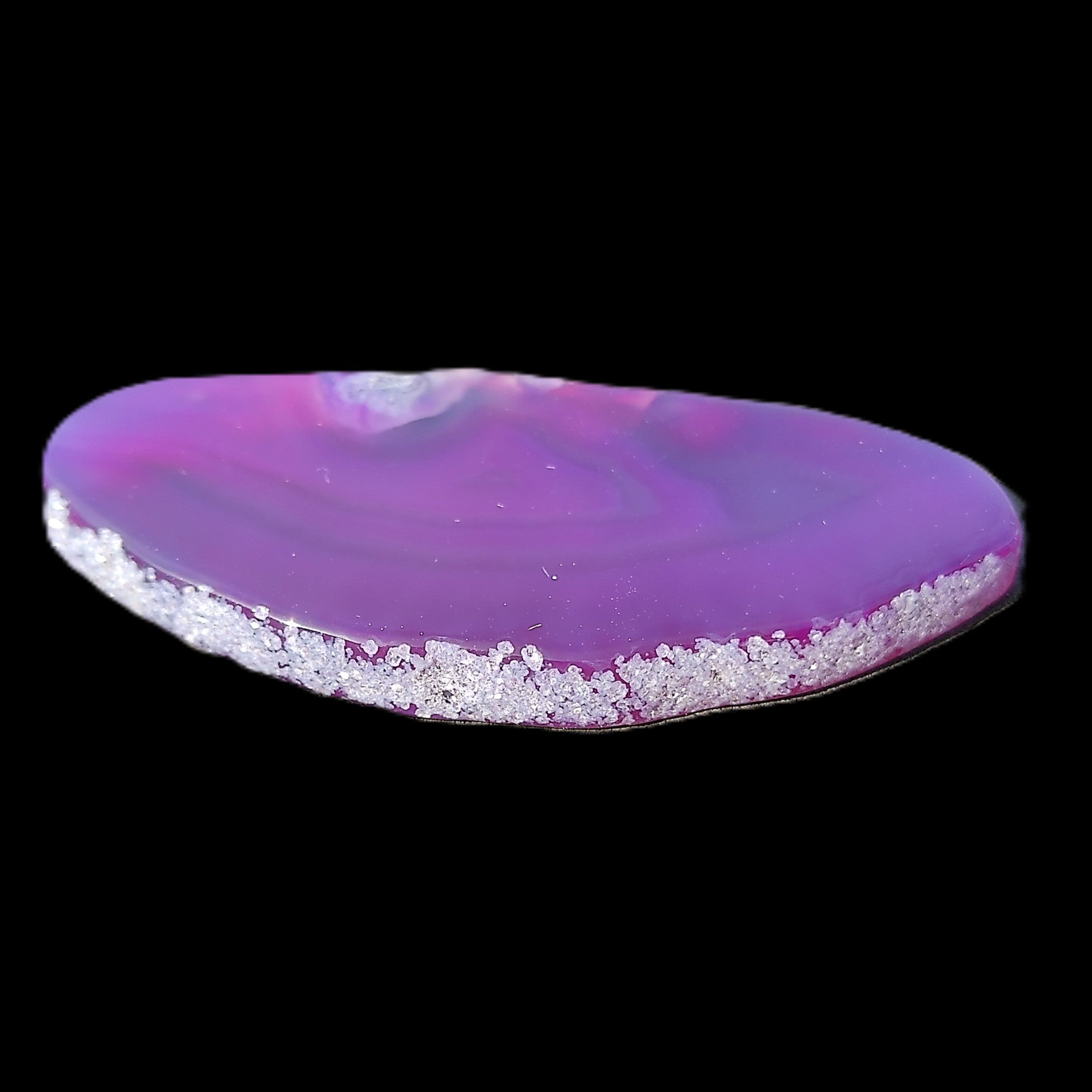 Agate geode slice 50*26*5mm 15g in sunlight - Rocks and Things Store