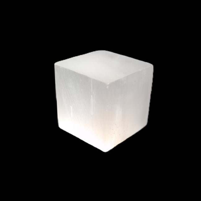 Selenite cube 20-22mm 23-28g in sunlight - Rocks and Things Store