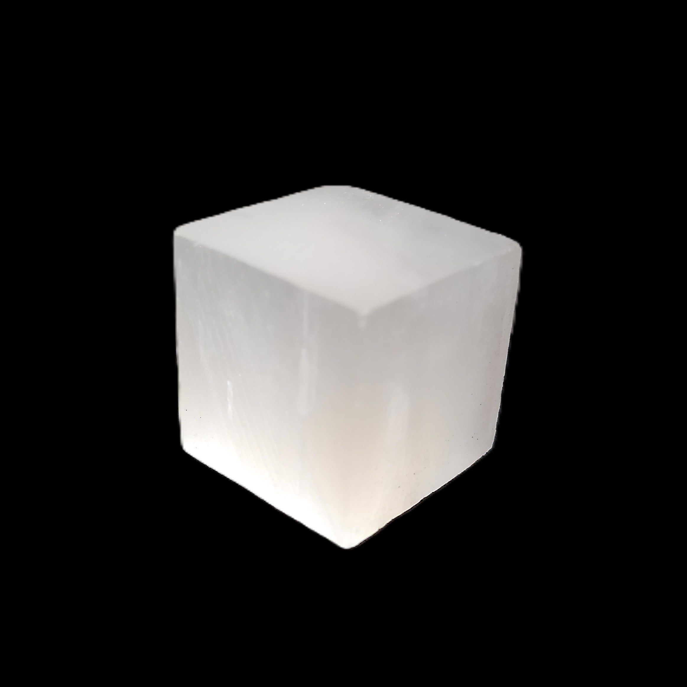 Selenite cube 20-22mm 23-28g in sunlight - Rocks and Things Store