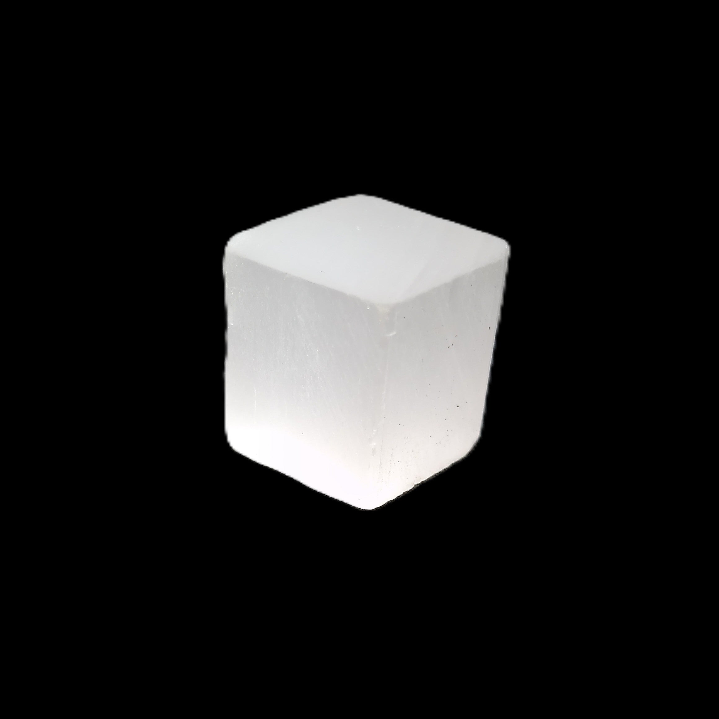 Selenite cube 20-22mm 23-28g in sunlight - Rocks and Things Store