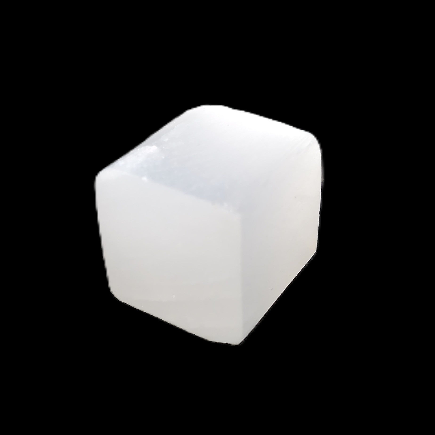 Selenite cube 20-22mm 23-28g in sunlight - Rocks and Things Store