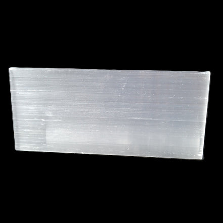 Selenite plate 45*4mm*100mm 44g in sunlight - Rocks and Things Store