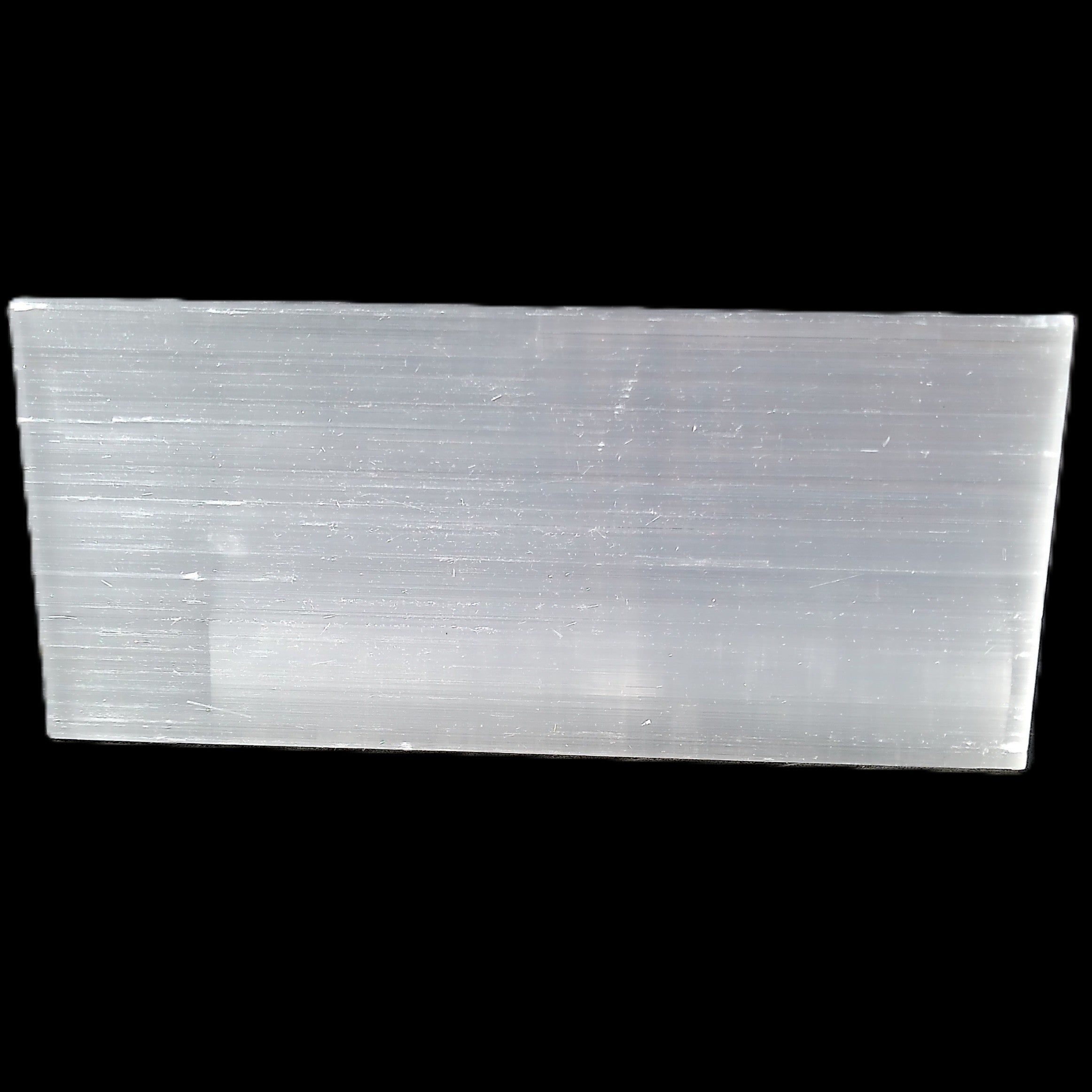 Selenite plate 45*4mm*100mm 44g in sunlight - Rocks and Things Store