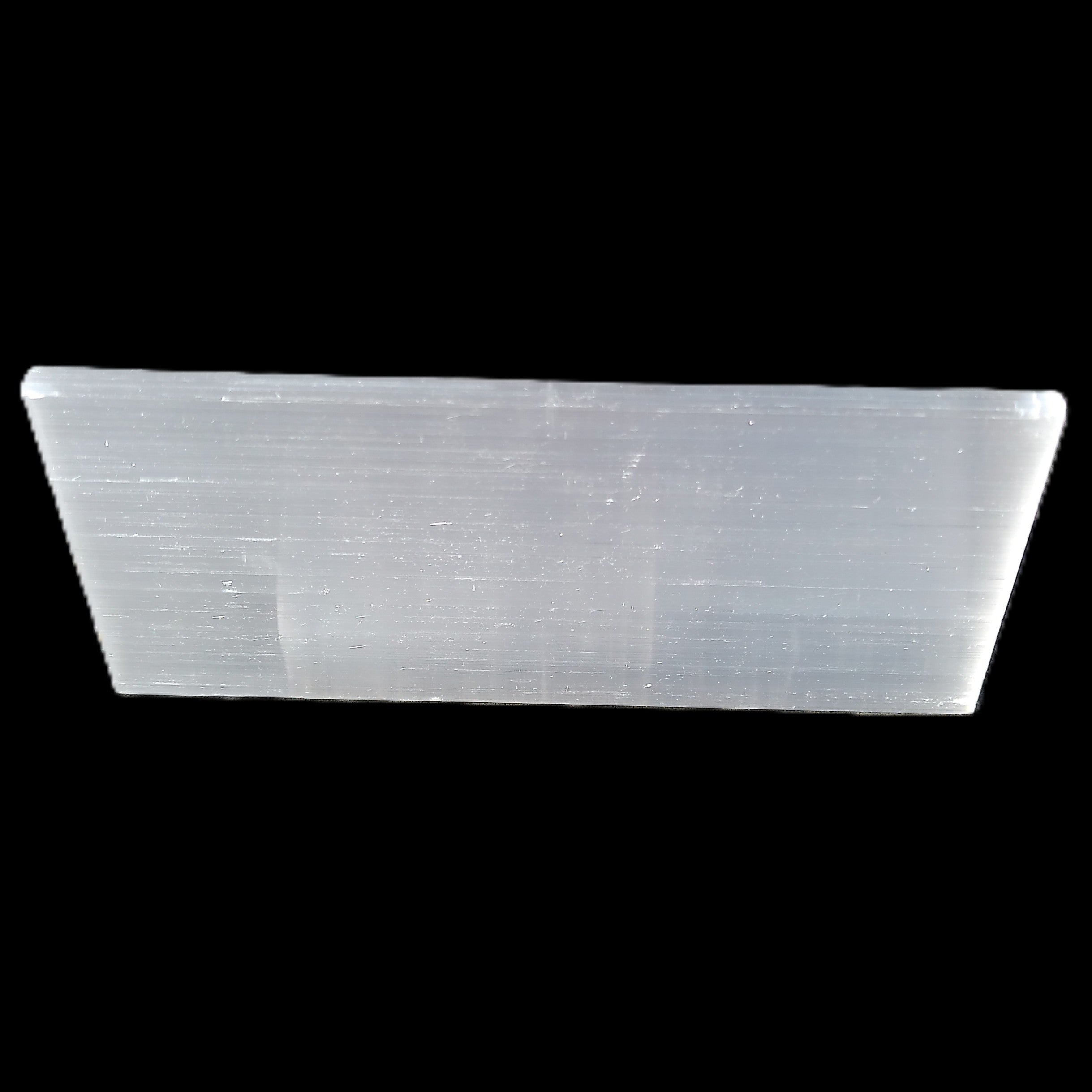 Selenite plate 45*4mm*100mm 44g in sunlight - Rocks and Things Store