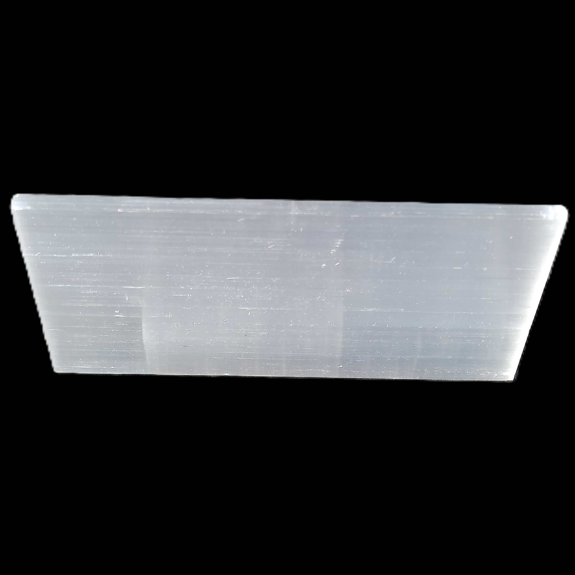 Selenite plate 45*4mm*100mm 44g in sunlight - Rocks and Things Store