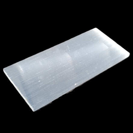 Selenite plate 45*4mm*100mm 44g in sunlight - Rocks and Things Store