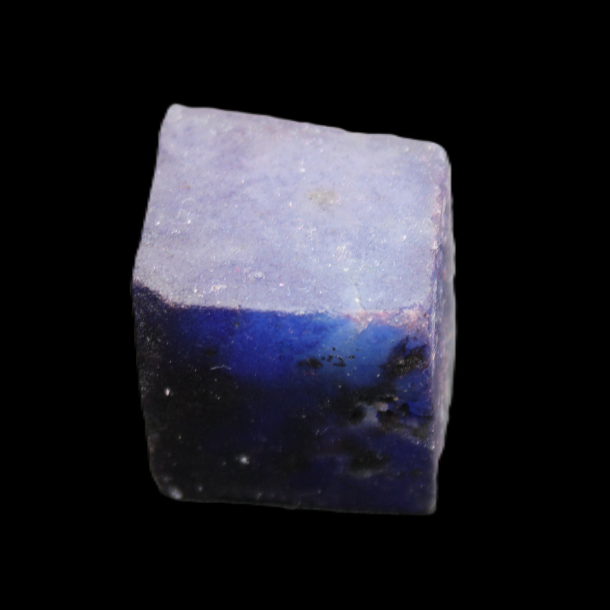 Sapphire cube from Sri Lanka (dyed) 24mm 141ct in sunlight - Rocks and Things Store