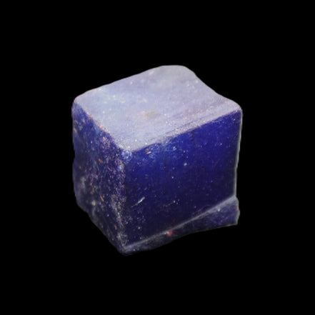 Sapphire cube from Sri Lanka (dyed) 24mm 141ct in sunlight - Rocks and Things Store