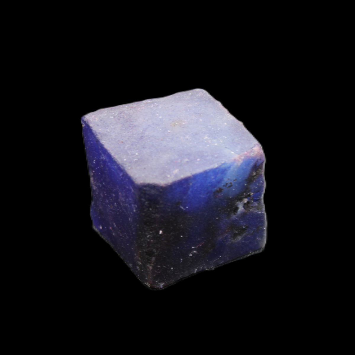 Sapphire cube from Sri Lanka (dyed) 24mm 141ct in sunlight - Rocks and Things Store
