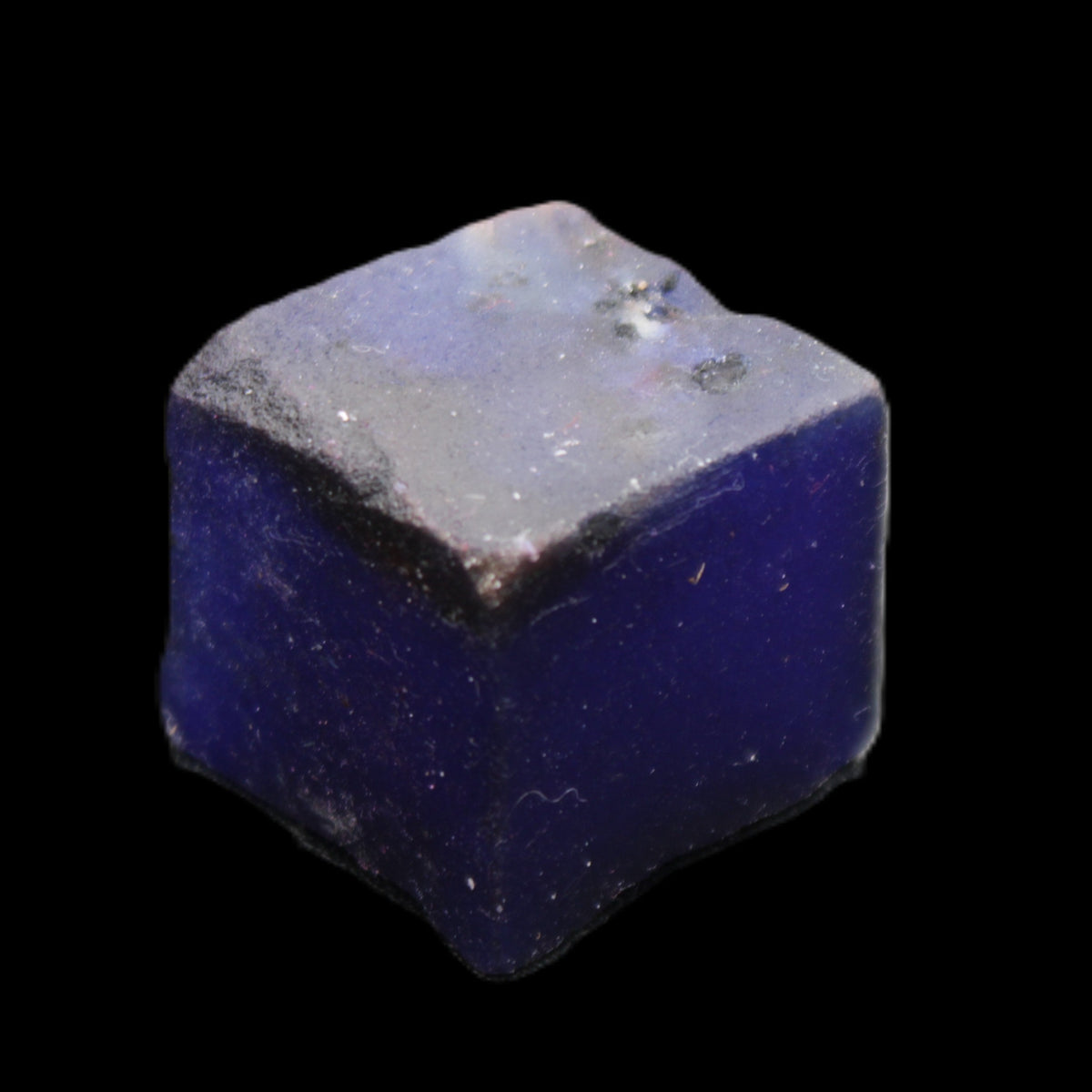 Sapphire cube from Sri Lanka (dyed) 24mm 141ct in sunlight - Rocks and Things Store