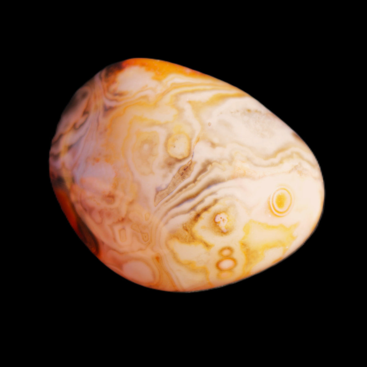 Crazy Lace Agate 47*37*19mm 46g in sunlight - Rocks and Things Store