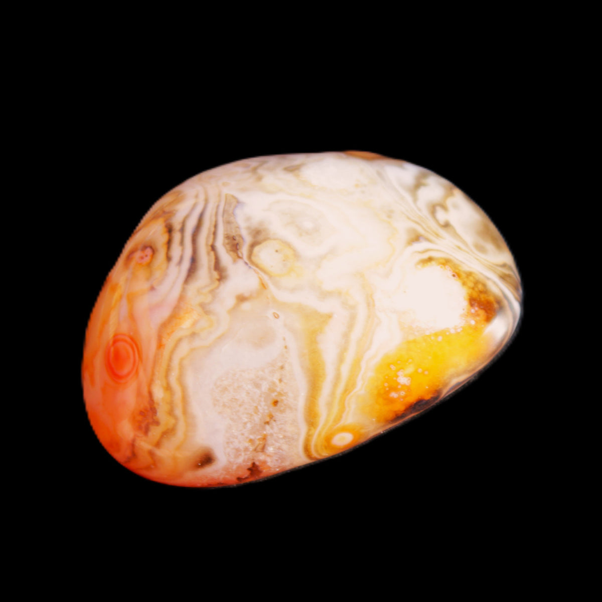 Crazy Lace Agate 47*37*19mm 46g in sunlight - Rocks and Things Store