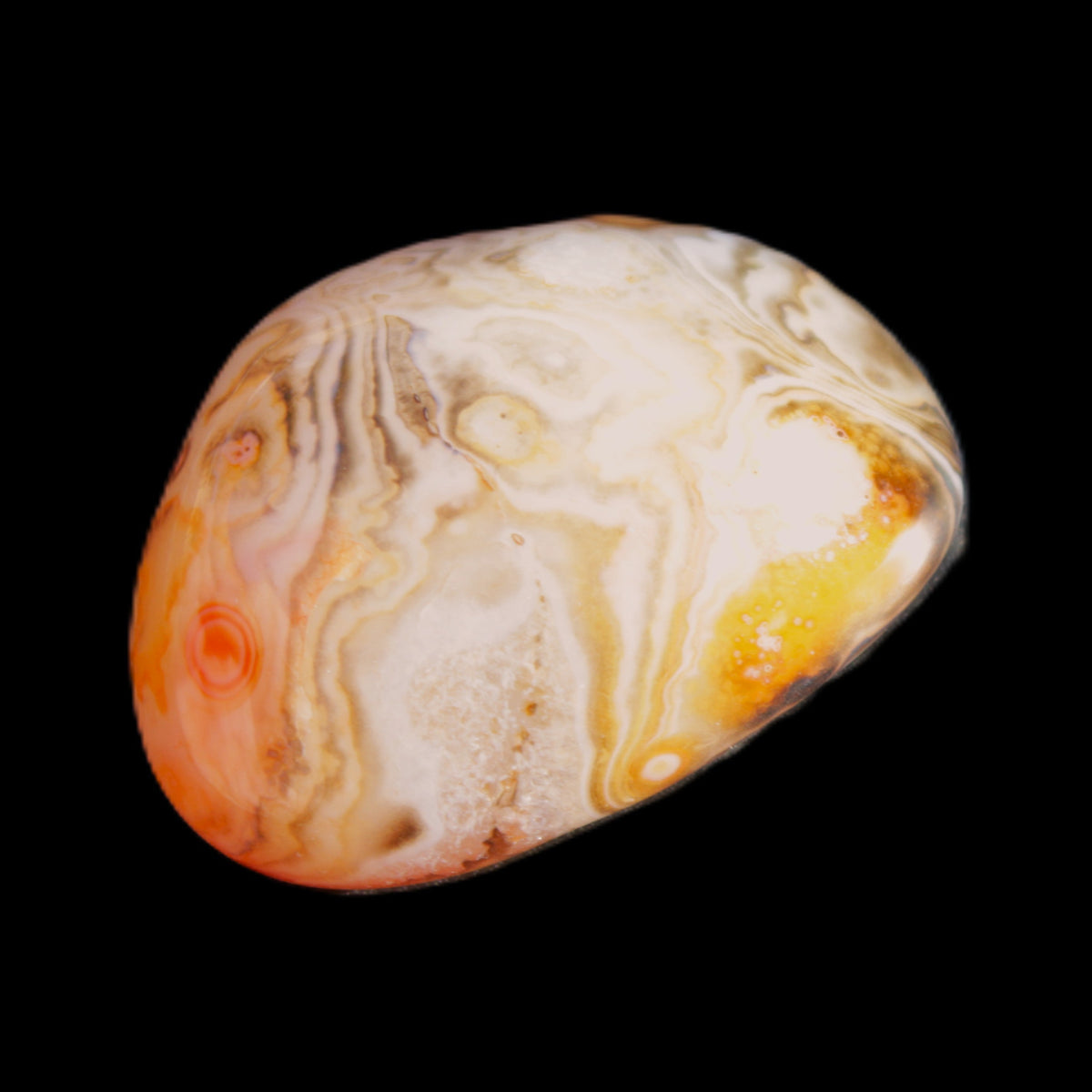 Crazy Lace Agate 47*37*19mm 46g in sunlight - Rocks and Things Store