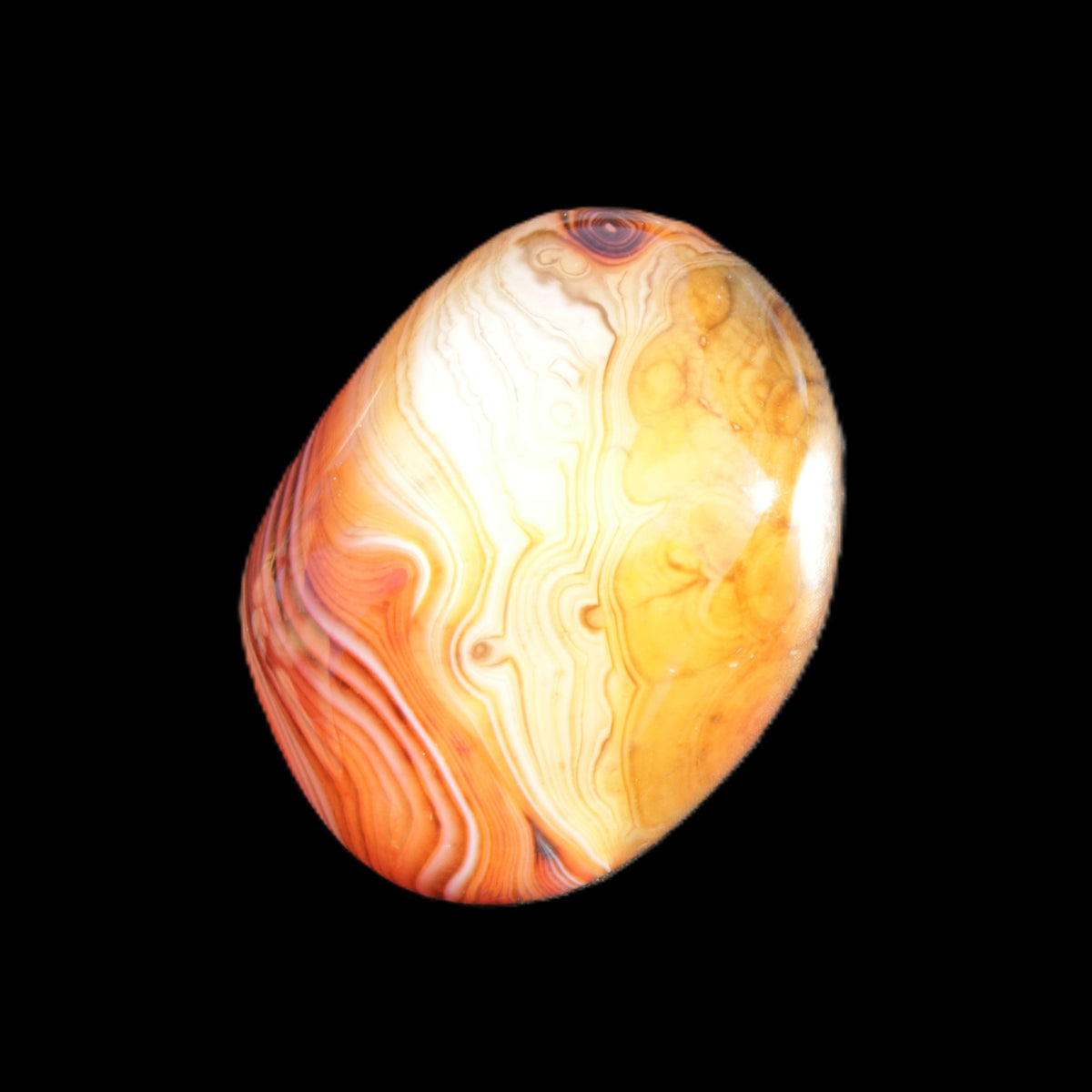 Crazy Lace Agate 48*36*17mm 41g in sunlight - Rocks and Things Store
