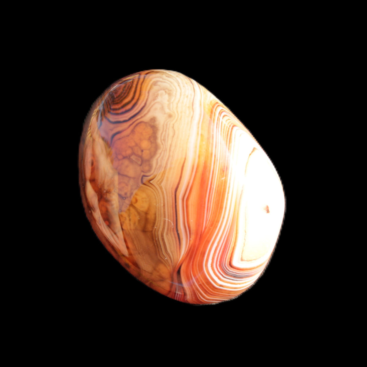Crazy Lace Agate 48*36*17mm 41g in sunlight - Rocks and Things Store