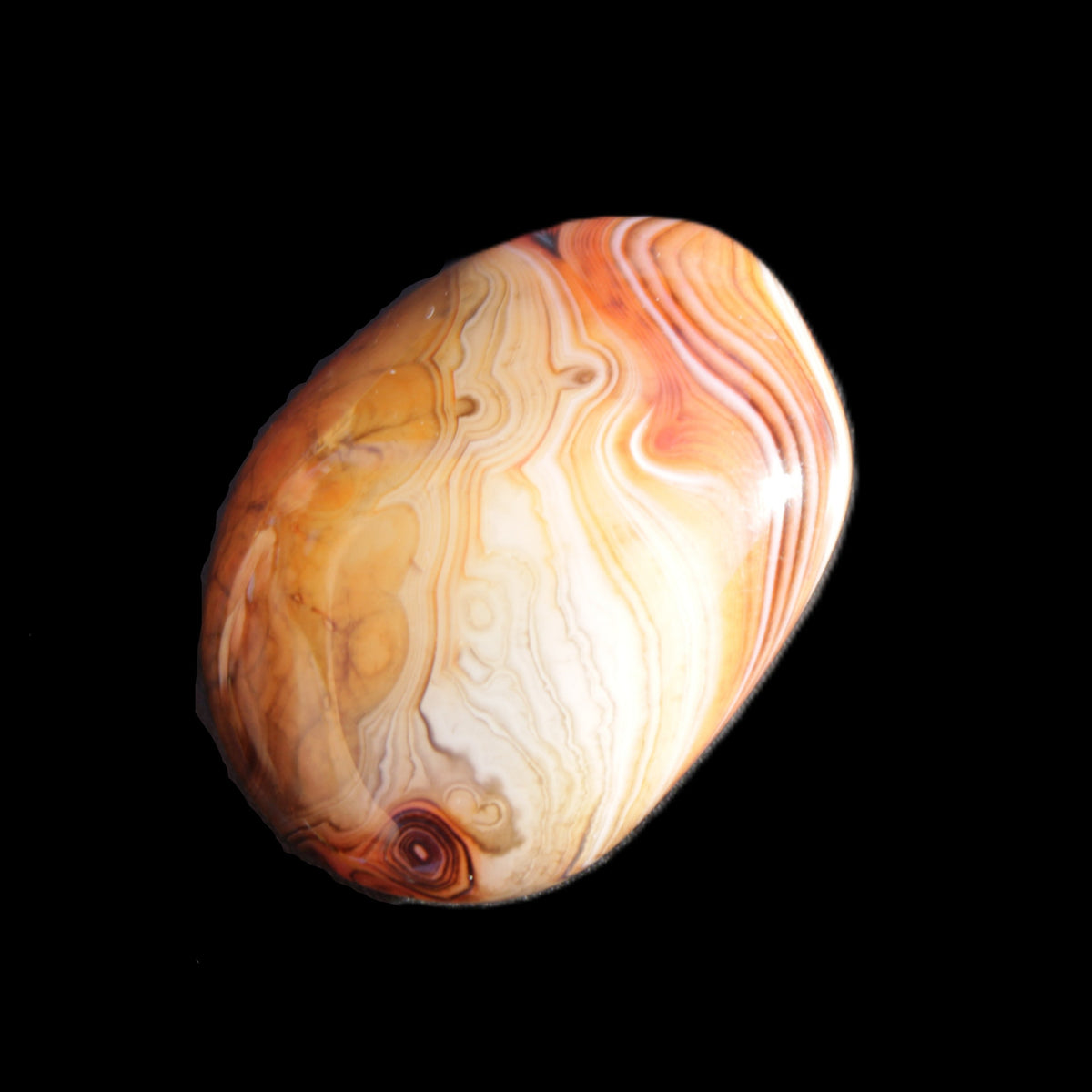 Crazy Lace Agate 48*36*17mm 41g in sunlight - Rocks and Things Store