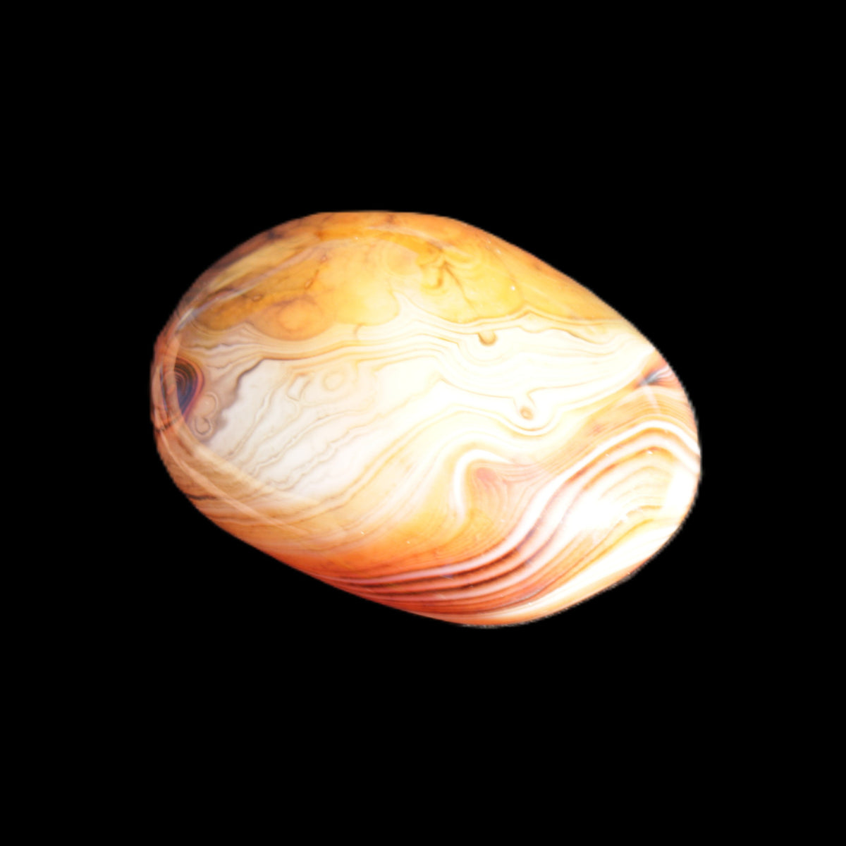 Crazy Lace Agate 48*36*17mm 41g in sunlight - Rocks and Things Store