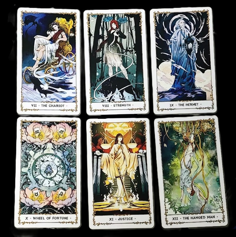 Silent Desolate 78-Card Tarot Deck in sunlight - Rocks and Things Store