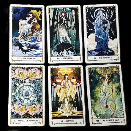 Silent Desolate 78-Card Tarot Deck in sunlight - Rocks and Things Store
