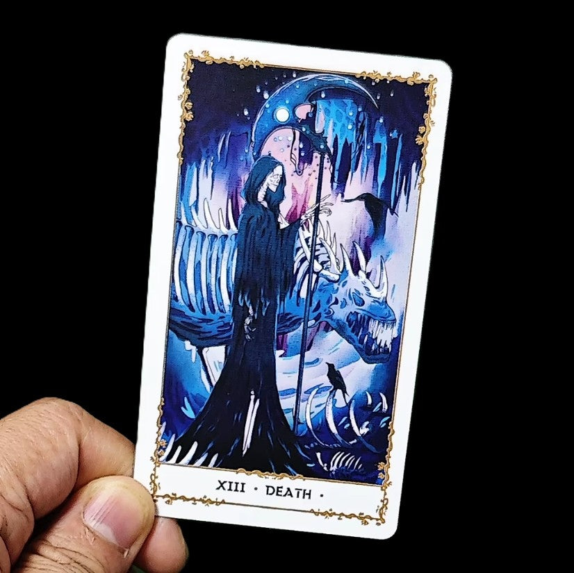Silent Desolate 78-Card Tarot Deck in sunlight - Rocks and Things Store