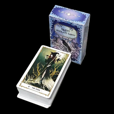Silent Desolate 78-Card Tarot Deck in sunlight - Rocks and Things Store