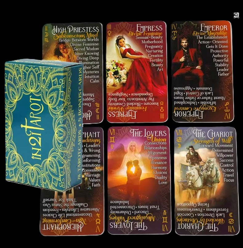 In2It Tarot Deck 78 card deck in sunlight - Rocks and Things Store