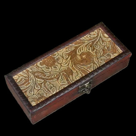 Retro Look Pen Box storage organiser in sunlight - Rocks and Things Store