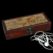 Retro Look Pen Box storage organiser in sunlight - Rocks and Things Store