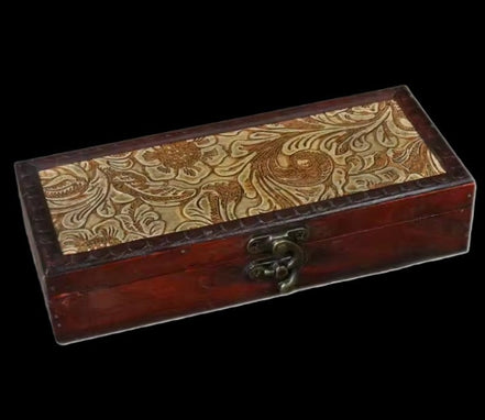 Retro Look Pen Box storage organiser in sunlight - Rocks and Things Store