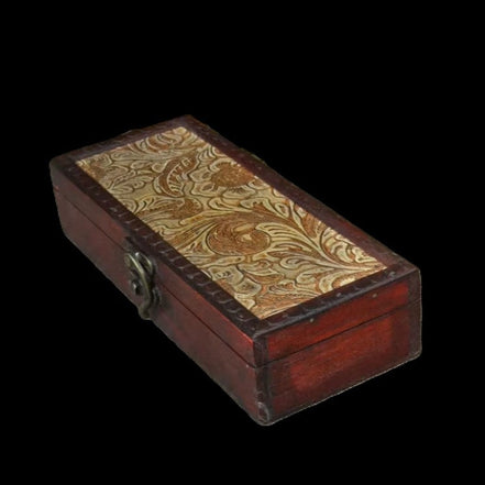 Retro Look Pen Box storage organiser in sunlight - Rocks and Things Store