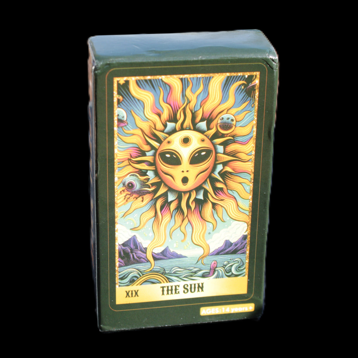 Alien Tarot Cards 10.3*6cm 78 card deck in sunlight - Rocks and Things Store