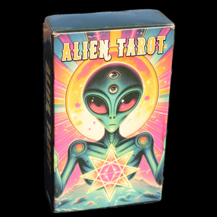 Alien Tarot Cards 10.3*6cm 78 card deck in sunlight - Rocks and Things Store