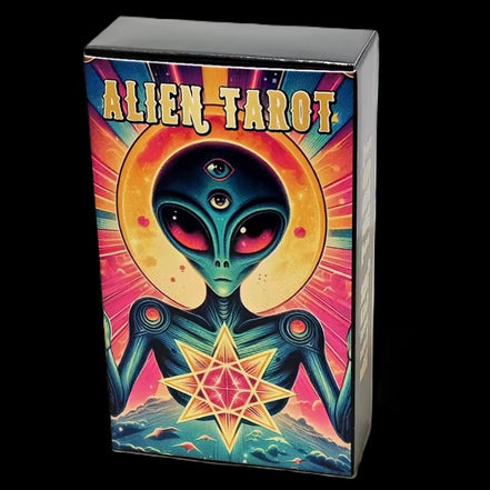 Alien Tarot Cards 10.3*6cm 78 card deck in sunlight - Rocks and Things Store