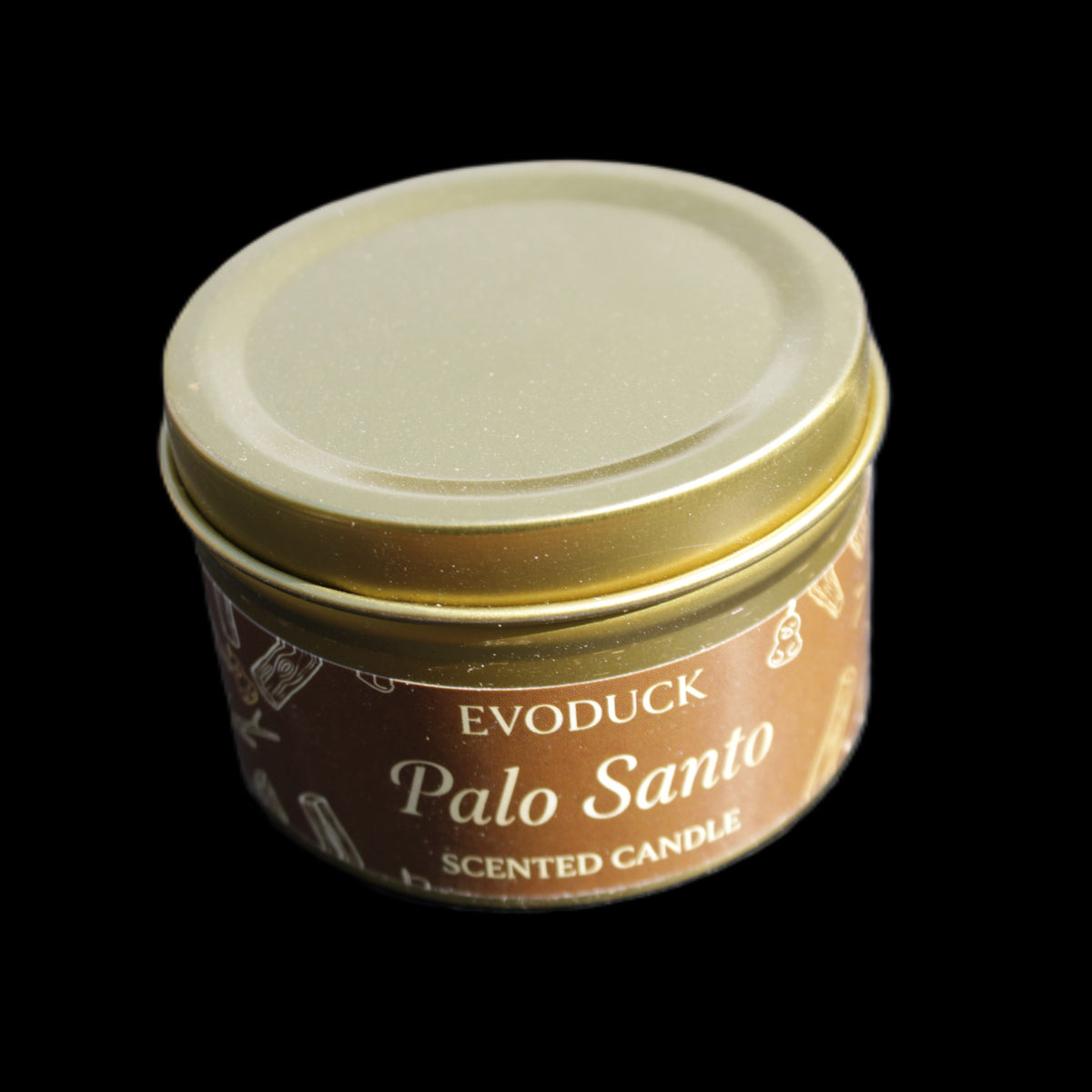 Palo Santo Scented Candle by EvoDuck in sunlight - Rocks and Things Store
