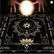 Moonlight Flower Tarot Card Table Cloth and Altar Mat 49*49cm in sunlight - Rocks and Things Store