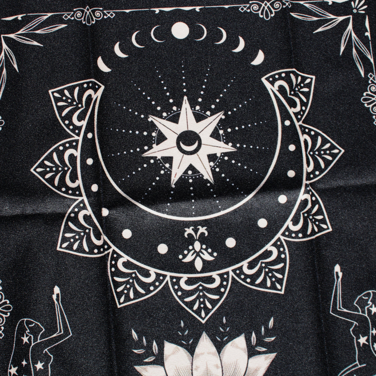 Moonlight Flower Tarot Card Table Cloth and Altar Mat 49*49cm in sunlight - Rocks and Things Store