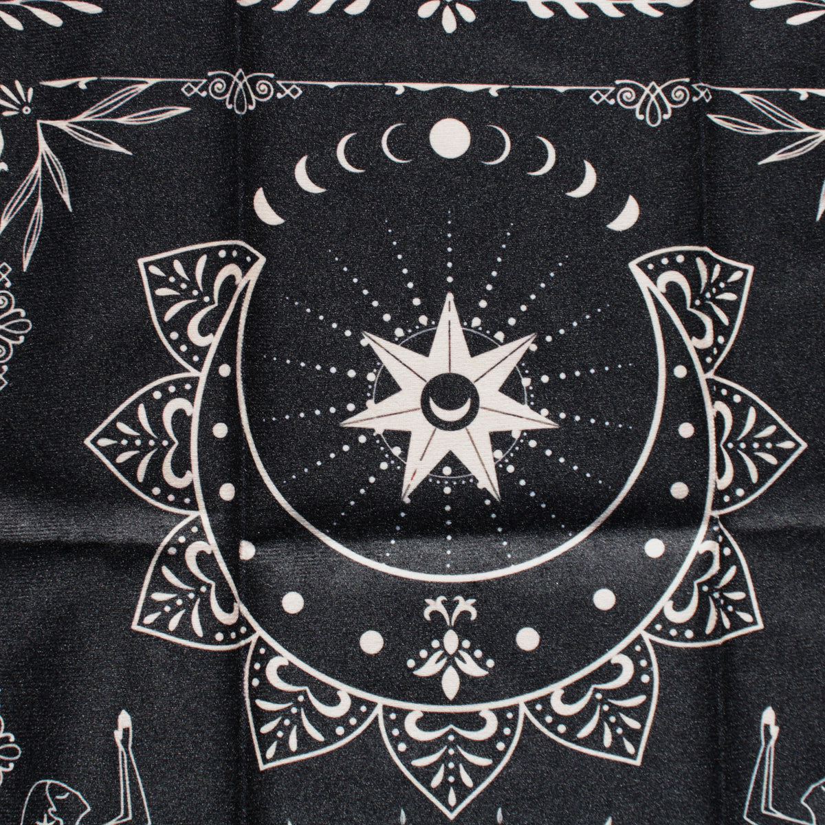 Moonlight Flower Tarot Card Table Cloth and Altar Mat 49*49cm in sunlight - Rocks and Things Store