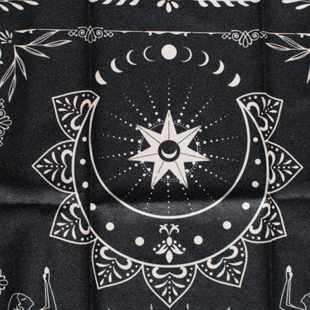 Moonlight Flower Tarot Card Table Cloth and Altar Mat 49*49cm in sunlight - Rocks and Things Store