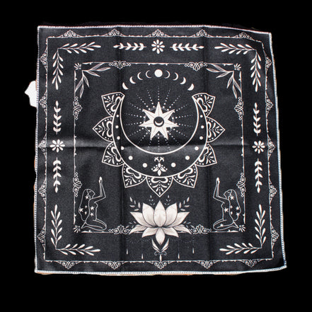 Moonlight Flower Tarot Card Table Cloth and Altar Mat 49*49cm in sunlight - Rocks and Things Store