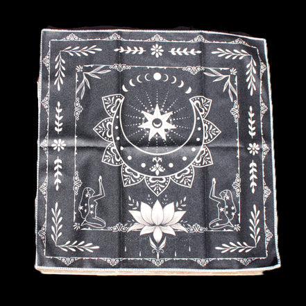 Moonlight Flower Tarot Card Table Cloth and Altar Mat 49*49cm in sunlight - Rocks and Things Store
