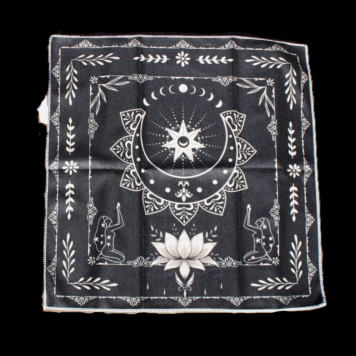 Moonlight Flower Tarot Card Table Cloth and Altar Mat 49*49cm in sunlight - Rocks and Things Store