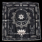 Moonlight Flower Tarot Card Table Cloth and Altar Mat 49*49cm in sunlight - Rocks and Things Store