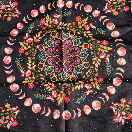 Moonlight Flower Tarot Card Table Cloth and Altar Mat 49*49cm in sunlight - Rocks and Things Store